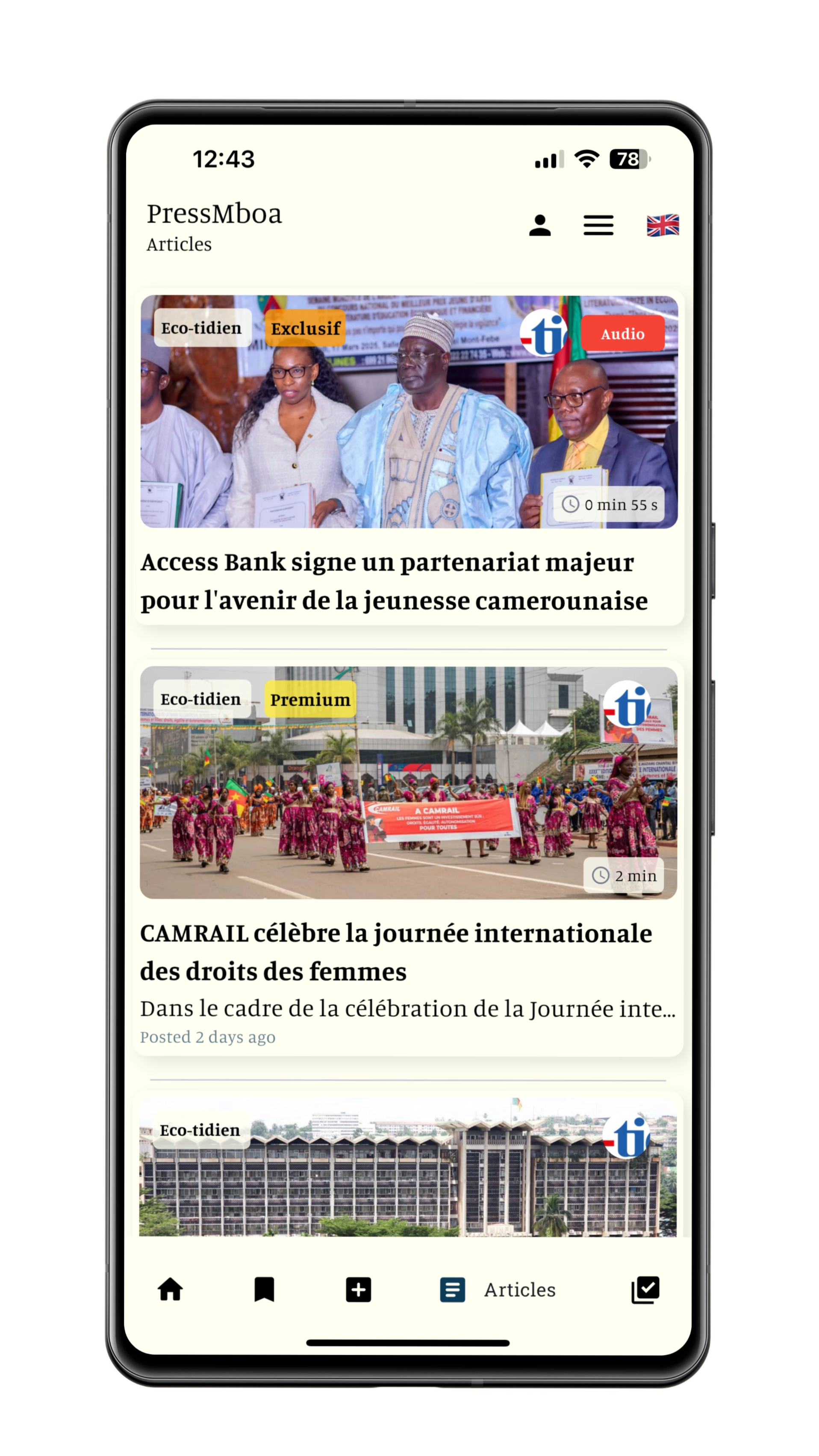Articles des éditeurs